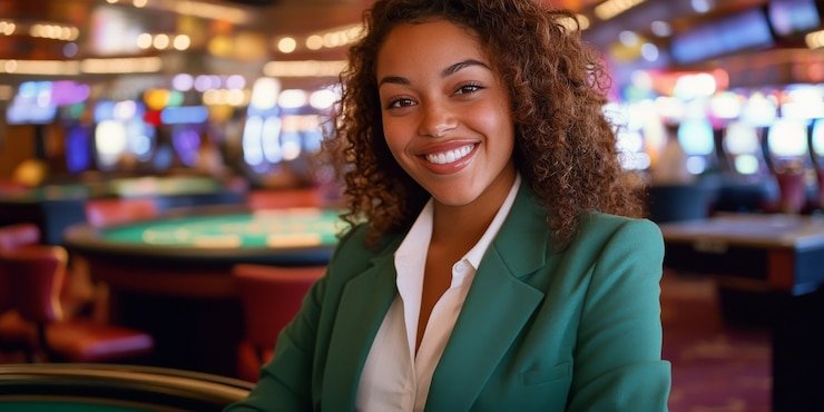 Mobile app interface showing sports and casino games